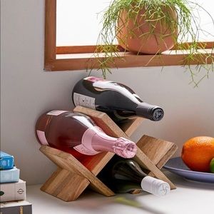 Urban Outfitters Wood Wine Rack